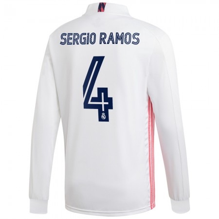 Fußballtrikots Real Madrid Sergio Ramos 4 2020-2021 Langarm Heimtrikotsatz kaufen